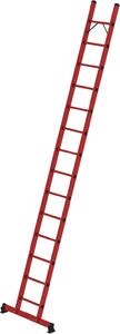 Scala a pioli in plastica MUNK in vetroresina con traversa nivello® a 14 pioli