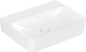 Villeroy & Boch Finion lavabo, sans trop-plein, 1 trou pour robinet, dessous poncé, 600x470mm, 41686LR1, 41686LR1