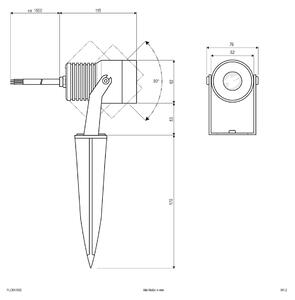 EVN Lichttechnik faretto da giardino PLC651002