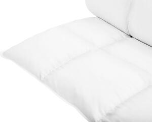 BELIANI Coperta bianca in cotone Japara e piumino d'anatra 155 x 220 cm extra calda a basso rumore permeabile all'aria leggera per la camera da letto invernale