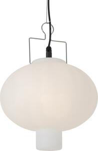 Lampada a sospensione da esterno, bianca, 35 cm, con spina, grado di protezione IP44, marca Pion