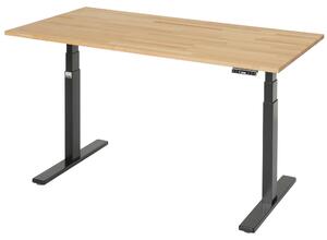 Scrivania adlatus 100 1500x800x650-1300 B-top nero