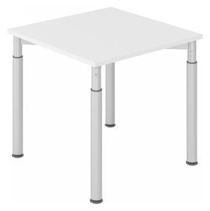 HAMMERBACHER YS08 höhenverstellbarer Schreibtisch grau quadratisch