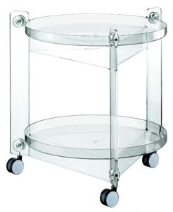 Carrello Portavivande diametro 66xh63.5 cm Massoni Con Ruote Guzzini Trasparente