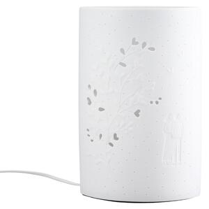 Lampada da tavolo MOMENTS - bianca - porcellana - altezza 28 cm x larghezza 18 cm