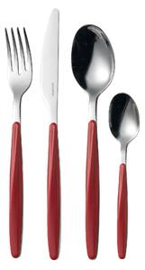 Set Posate colorate 24 pezzi MY FUSION 6 posto tavola 18/10 in confezione vetrina Rosso