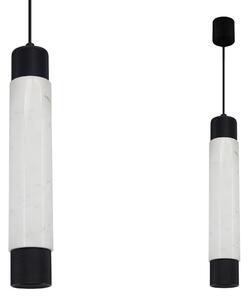 Lampada a sospensione MARBLE bianco e nero 1xGU10x40W in pietra, dimensioni: 90x7x7 cm, IP20, Milagro