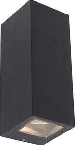 Applique moderna nera GU10 AR70 IP54 Baleno II