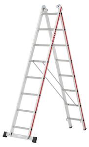 Scala multiuso Hymer con piedini pressati, 2x8 pioli