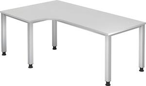 HAMMERBACHER QS82 höhenverstellbarer Schreibtisch weiß L-Form
