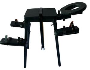 Mobili per il piacere, comfort per le coppie, design versatile, sedia nera a forma di S