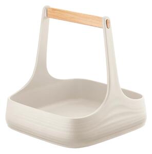 PORTATOVAGLIOLI ORGANIZZATORE ALL TOGETHER Organizzatore da tavola E cucina 22x22xh22,5 cm realizzato con bottiglie riciclate colore bianco latte