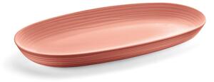 Vassoio Da Portata Tierra realizzato con plastica riciclata di 12 bottiglie 41x22,9xh4,2 cm -5000 cc colore Terracotta