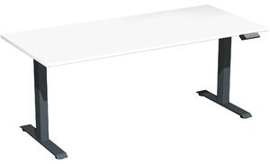 Tavolo Elevate Plus 1800x800x630-1280mm antracite/bianco