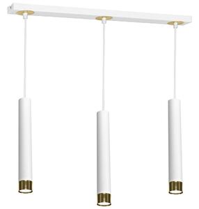 Lampadario DANI bianco e oro, 3xGU10x40W, metallo, dimensioni: 90x60x6 cm, IP20, Milagro