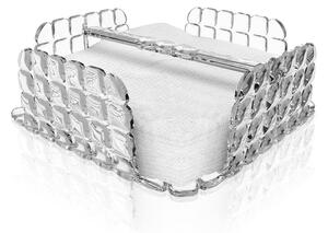 Portatovaglioli Orizzontale Tiffany in materiale acrilico 20x20xh7,3 cm trasparente