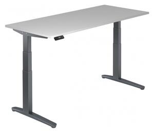 XBHM 19 GG - Grigio 180 x 80, regolabile elettricamente in altezza