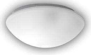 Lampada da soffitto a LED in vetro SATINATO con bordo trasparente, Ø 20 cm, rotonda, in vetro, per cucina