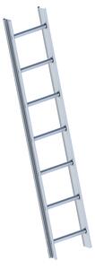 Layher 1051 Scala da tetto in alluminio a 7 pioli
