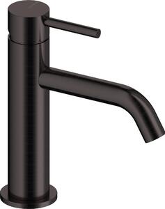 SANYCCES LOOP ColdOpen Miscelatore monocomando per lavabo 17,3 cm, nero metallizzato