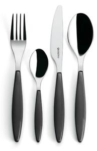 Posate Feeling 24 pezzi Colore Grigio in acciaio inox 18/10 AISI 420 di Altissima qualit� lavabili in lavastoviglie