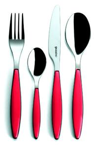 Posate Feeling 24 pezzi Colore Rosso in acciaio inox 18/10 AISI 420 di Altissima qualit� lavabili in lavastoviglie