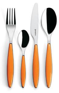 Posate Feeling 24 pezzi Colore Arancio in acciaio inox 18/10 AISI 420 di Altissima qualit� lavabili in lavastoviglie