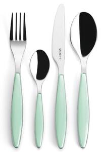 Posate Feeling 24 pezzi Colore Verde Acqua in acciaio inox 18/10 AISI 420 di Altissima qualit� lavabili in lavastoviglie