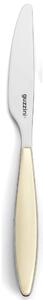 Coltelli da Tavola FEELING set da 6 pezzi in acciaio 18.10 AISI 420 dimensione 22.5 Cm Crema lavabili in lavastoviglie