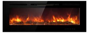 Camino elettrico caminetto da parete a incasso CHICAGO L101,6 x P14 x H54,6