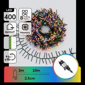 Aigostar - LED Catena luminosa natalizia per esterni 400xLED/8 funzioni 13m IP44 multicolore