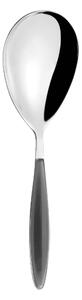 Cucchiaio Pala Risotto Feeling Guzzini 210 mm in acciaio 18/10 manico in ABS composizione in scatola regalo grigio