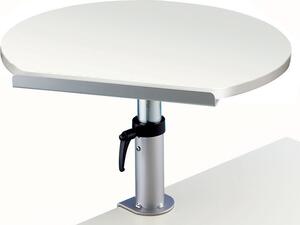 MAUL scrivania regolabile in altezza con base a morsetto 56,5 x 60 x 50 cm bianco