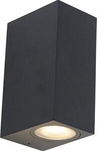 Applique moderna nera IP44 Baleno II