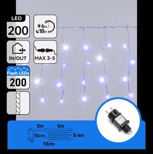 Aigostar - LED Catena luminosa natalizia da esterno 200xLED 8x0,4m IP44 blu