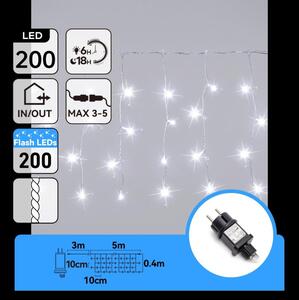 Aigostar - Catena luminosa natalizia LED da esterno 200xLED 8x0,4m IP44 bianco freddo