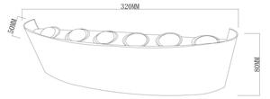 Top Light -LED applique da esterno RAY LED/10W/230V 3000/4000/6500K IP54 bianco