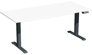 Tavolo Elevate Plus 1600x800x630-1280mm antracite/bianco