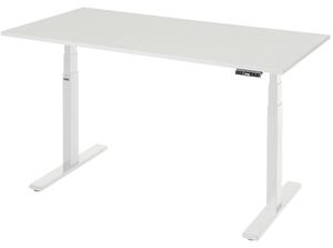Scrivania adlatus 100 1500x800x650-1300 M top grigio chiaro