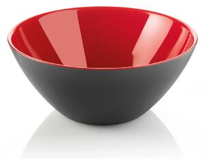 Ciotole contenitore Bicolore Grande 25xh10.5 cm - 2500 cc My Fusion Nero bianco Rosso