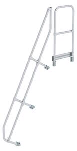 Scala con piattaforma 60° Secondo corrimano per 8 gradini Inclinazione 60°