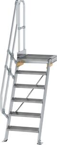 Scala in alluminio con piattaforma 60° 300366
