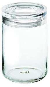 Barattolo corpo in vetro diametro 12xh13,5 cm - 750cc Spaghetti Latina con tappo in plastica con guarnizione salvaroma trasparente