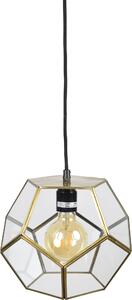 Lampada a sospensione Geo1 Ø20 x 20 in ottone anticato