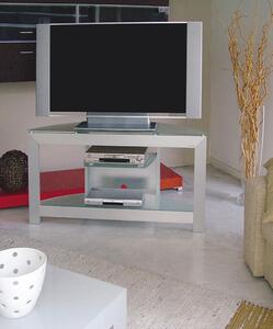 Porta TV Extra 130 in alluminio anodizzato 130x44xh69 cm per TV al Plasma da 32 a 60 pollici