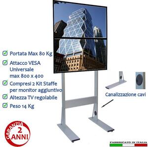 Maxi Piantana x 2 Schermi 52pollici