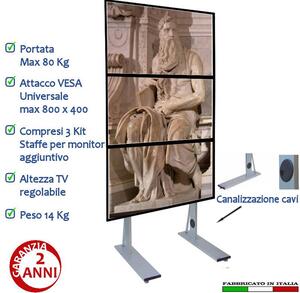 Maxi Piantana x 3 Schermi 52pollici