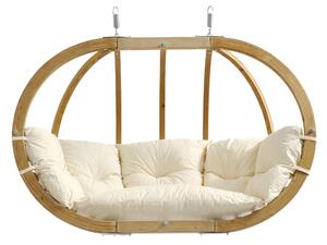 Amazonas sedia doppia sospesa senza struttura Globo Royal Chair natura 176 x 118 x 72 cm; bianco, AZ-2030850