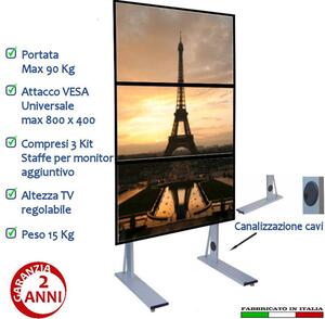 Maxi Piantana x 3 Schermi 62pollici