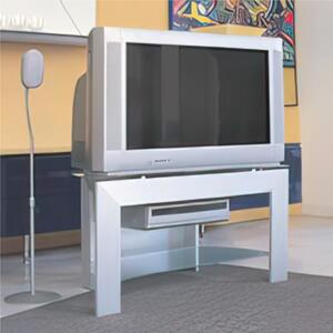 Porta TV Quadro 88 in allumino anodizzato dimensione 54x88xh54 cm portata max 100 kg Plasma da 24